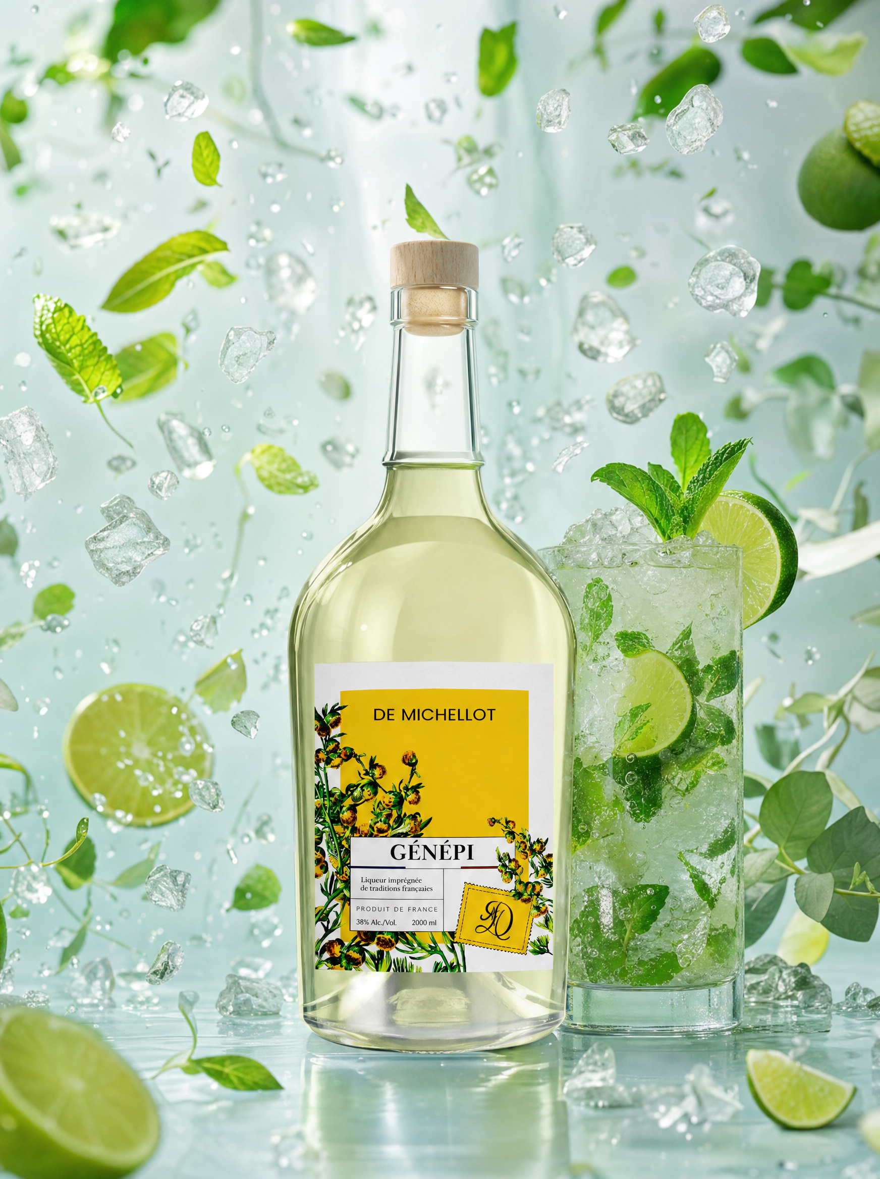 Liqueur de Génépi 2,5L 35% DE MICHELLOT