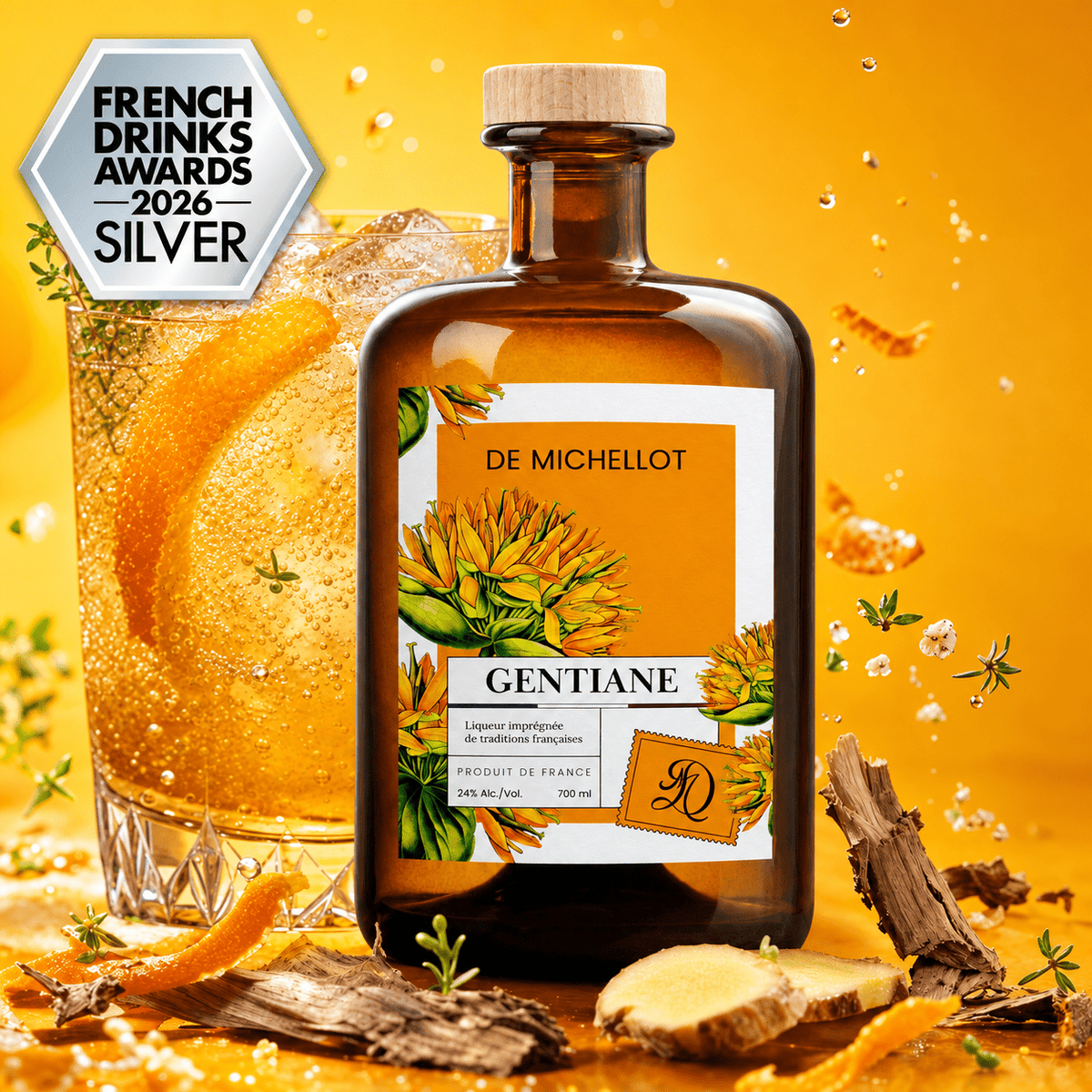 Gentiane 70 cl French Drinks Awards