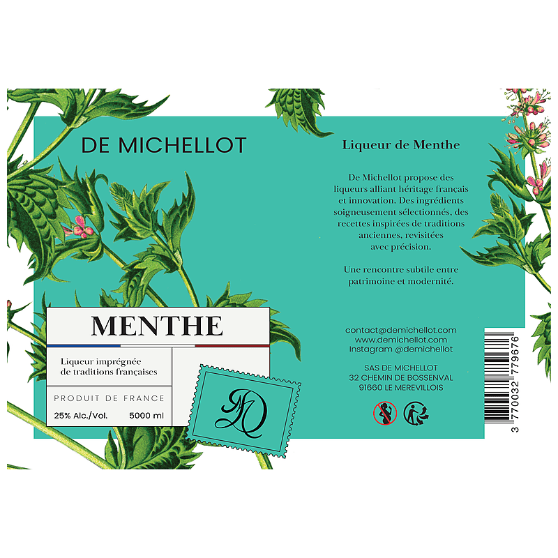 Liqueur de Menthe BIB 5L 25% DE MICHELLOT