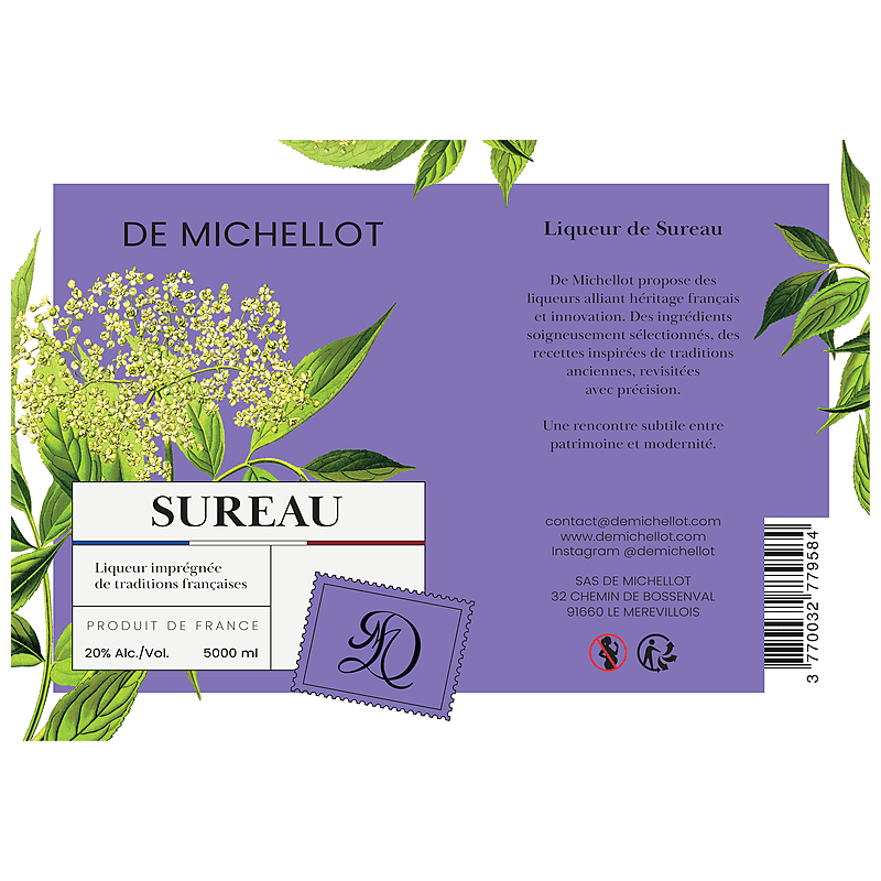 Liqueur de Sureau BIB 5L 20% DE MICHELLOT