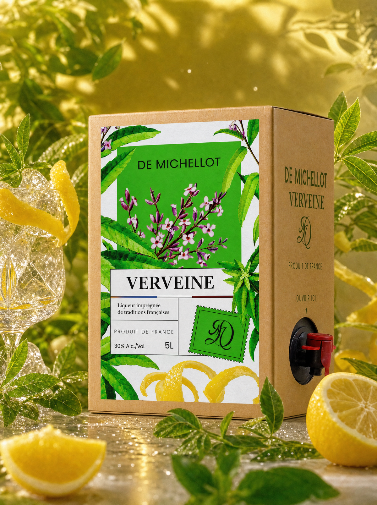 Bag in box liqueur de verveine De Michellot