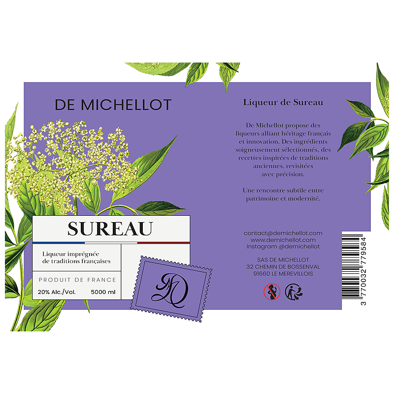 Liqueur de Sureau BIB 5L 20% DE MICHELLOT